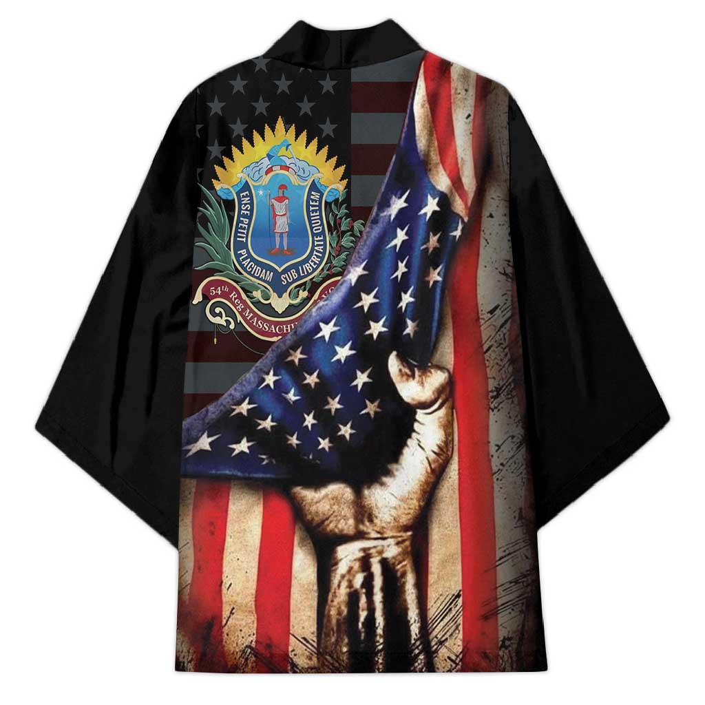 54th Massachusetts Infantry Regiment Kimono Flag of Freedom - African Pride