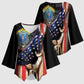54th Massachusetts Infantry Regiment Kimono Sleeve Blouse Flag of Freedom - African Pride