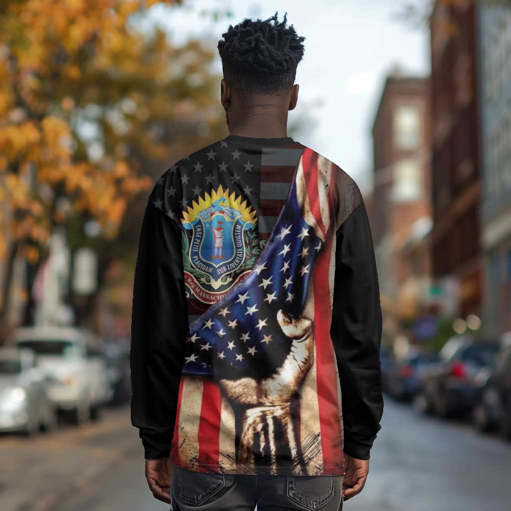54th Massachusetts Infantry Regiment Long Sleeve Shirt Flag of Freedom - African Pride