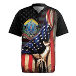 54th Massachusetts Infantry Regiment Rugby Jersey Flag of Freedom - African Pride