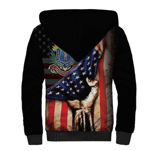 54th Massachusetts Infantry Regiment Sherpa Hoodie Flag of Freedom - African Pride