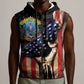 54th Massachusetts Infantry Regiment Sleeveless Zip Hoodie Flag of Freedom - African Pride