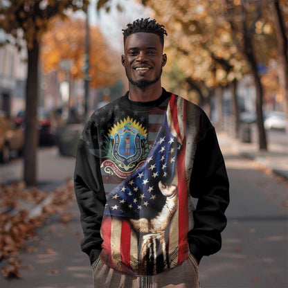 54th Massachusetts Infantry Regiment Sweatshirt Flag of Freedom - African Pride