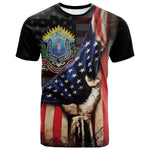 54th Massachusetts Infantry Regiment T shirt Flag of Freedom - African Pride