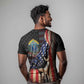 54th Massachusetts Infantry Regiment T shirt Flag of Freedom - African Pride