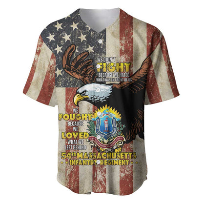 54th Massachusetts Infantry Regiment Baseball Jersey American Eagle - African Pride