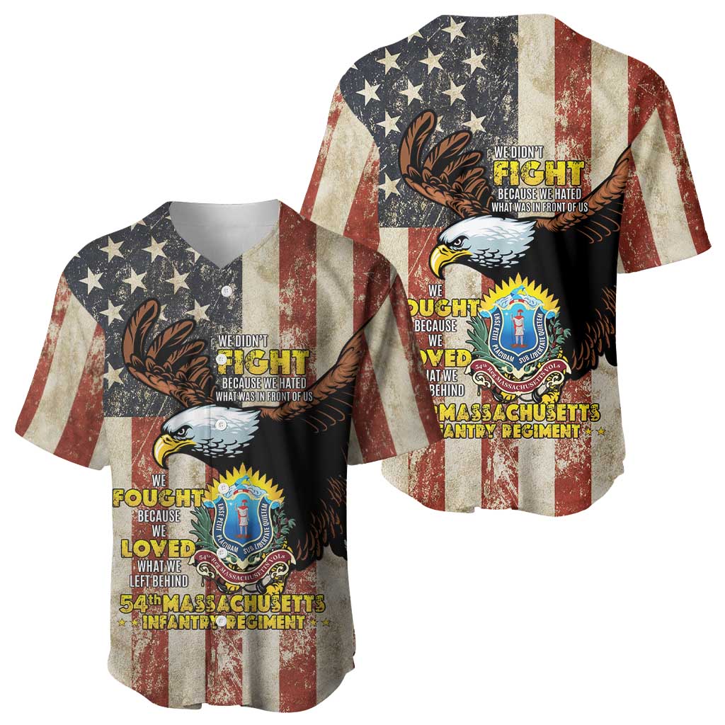 54th Massachusetts Infantry Regiment Baseball Jersey American Eagle - African Pride
