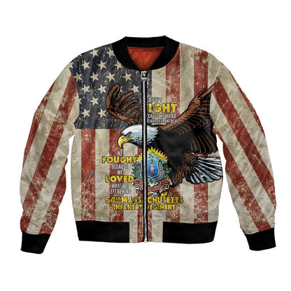 54th Massachusetts Infantry Regiment Bomber Jacket American Eagle - African Pride
