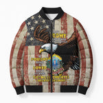 54th Massachusetts Infantry Regiment Bomber Puffer Jacket American Eagle - African Pride