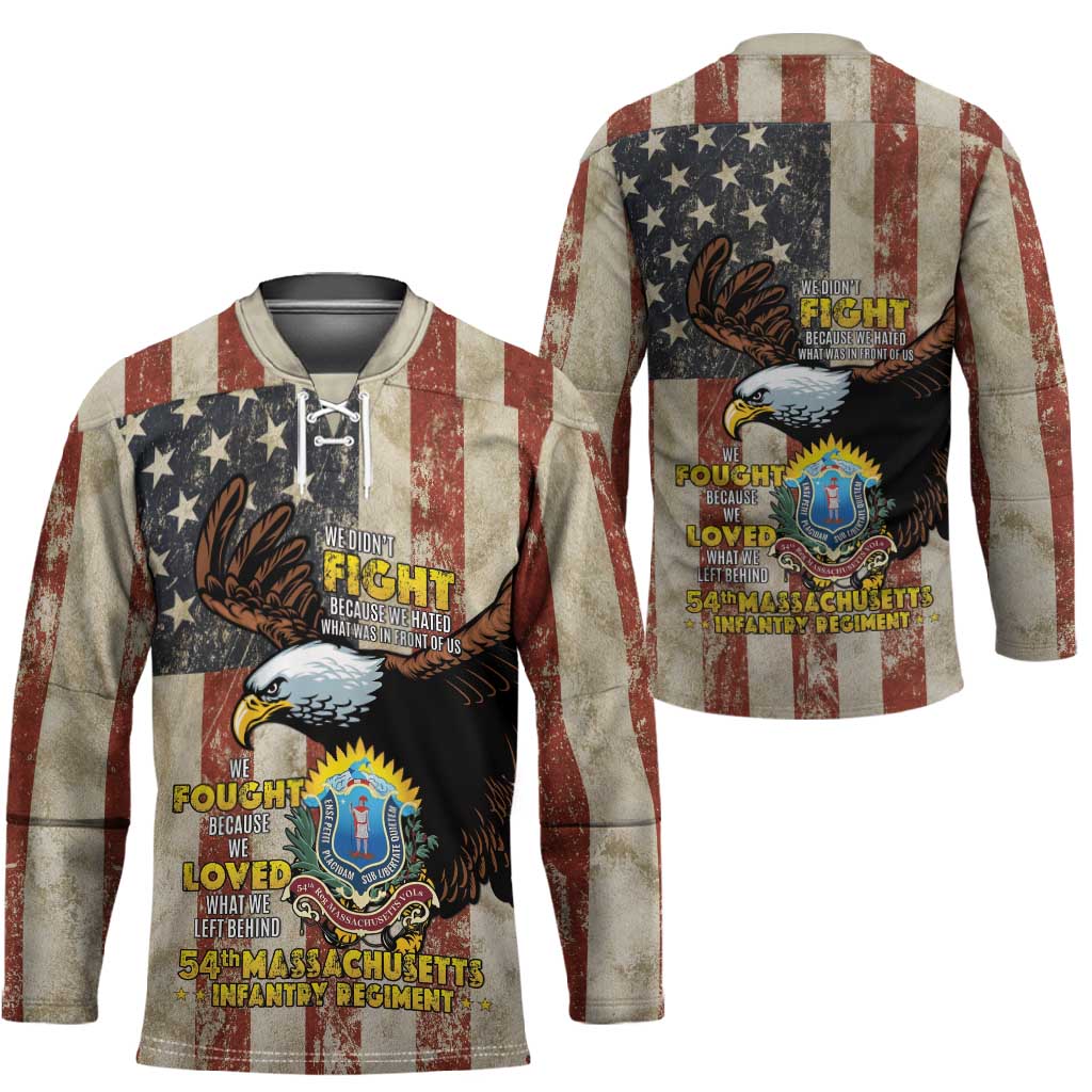 54th Massachusetts Infantry Regiment Hockey Jersey American Eagle - African Pride