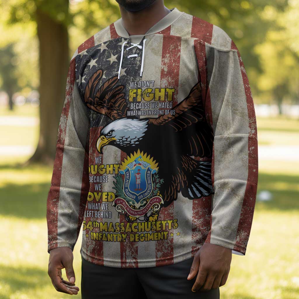 54th Massachusetts Infantry Regiment Hockey Jersey American Eagle - African Pride