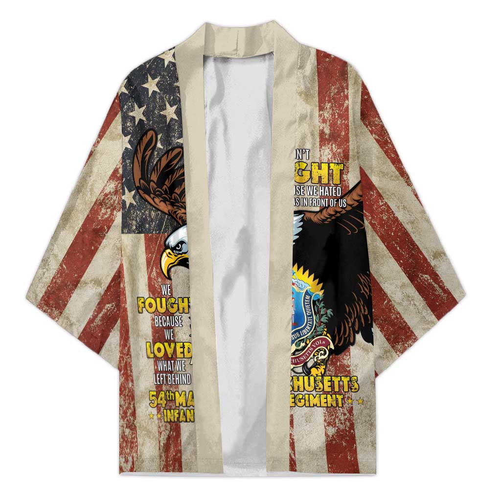 54th Massachusetts Infantry Regiment Kimono American Eagle - African Pride