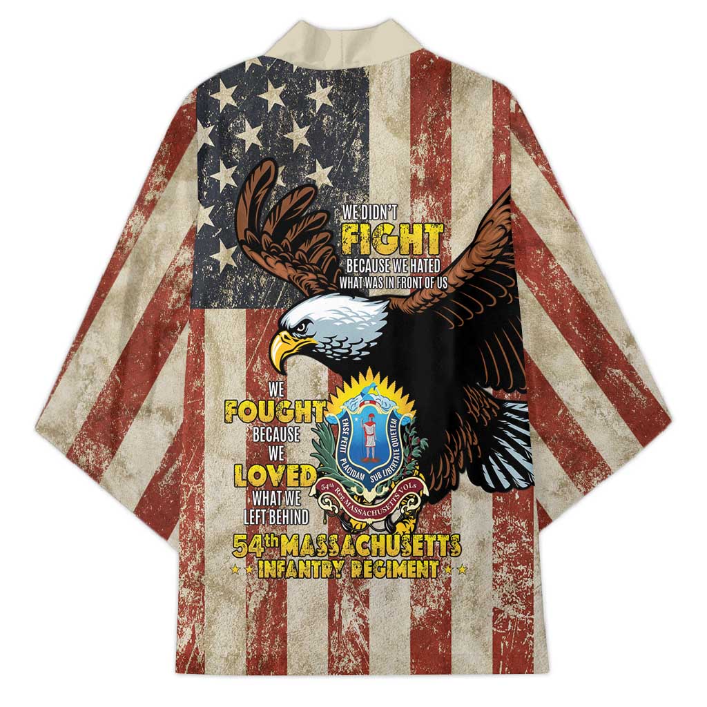 54th Massachusetts Infantry Regiment Kimono American Eagle - African Pride