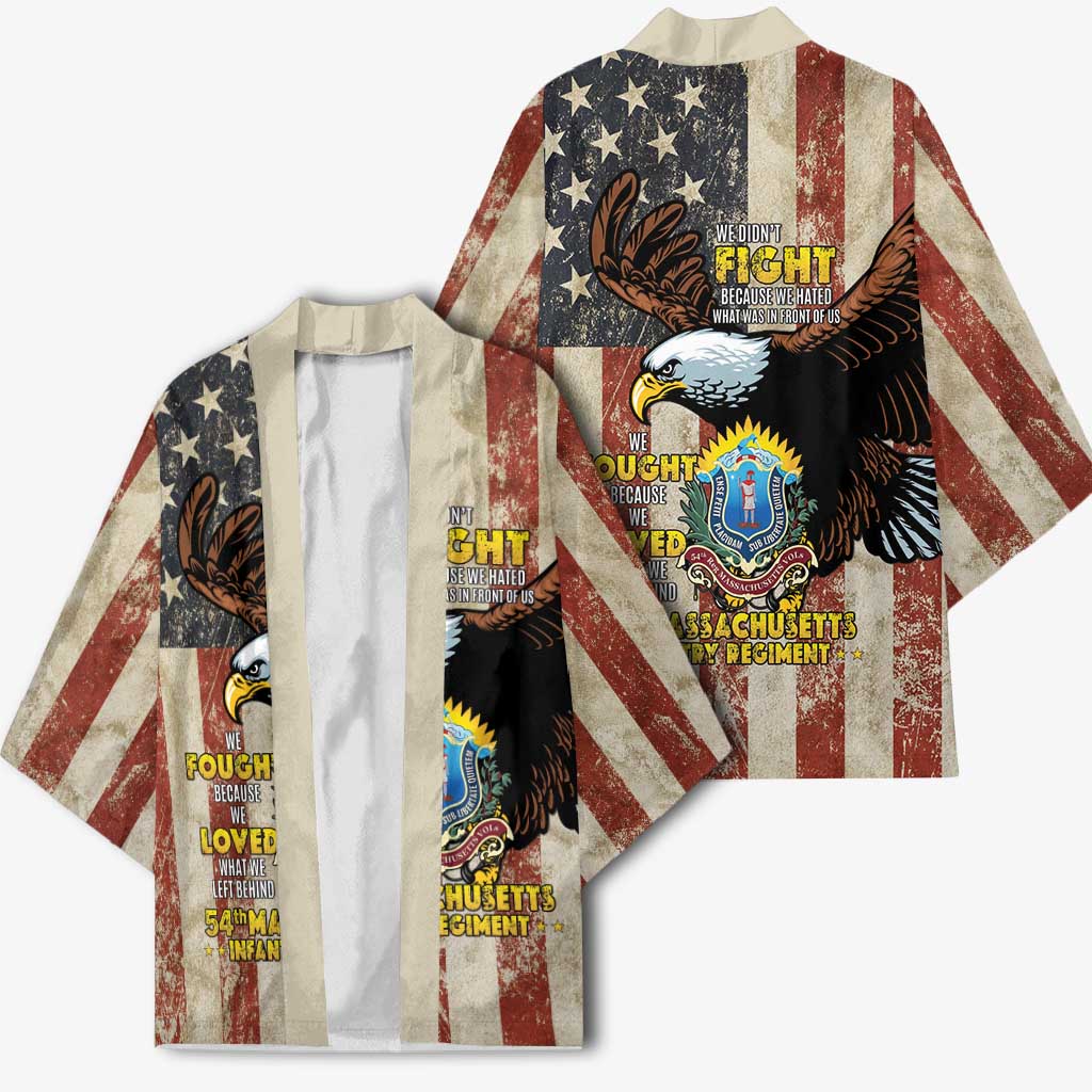 54th Massachusetts Infantry Regiment Kimono American Eagle - African Pride