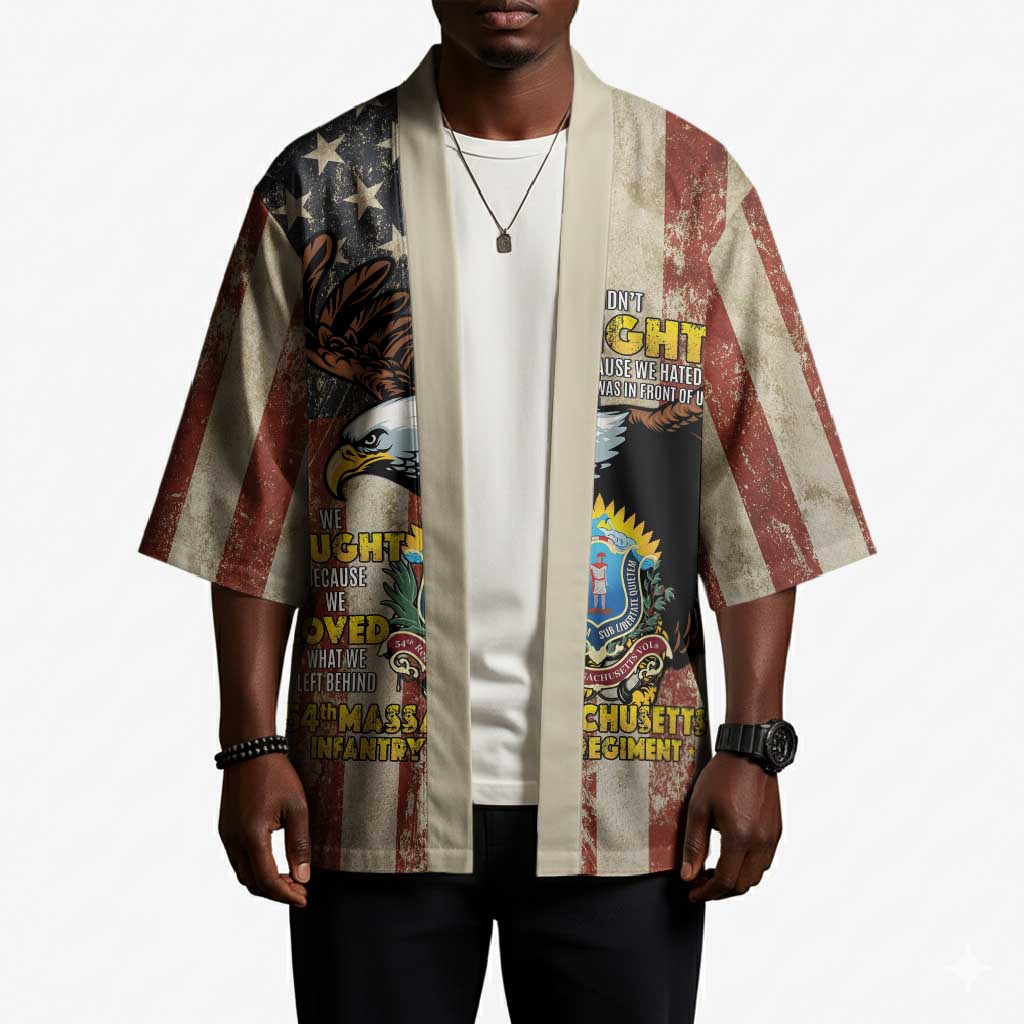 54th Massachusetts Infantry Regiment Kimono American Eagle - African Pride
