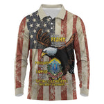 54th Massachusetts Infantry Regiment Long Sleeve Polo Shirt American Eagle - African Pride