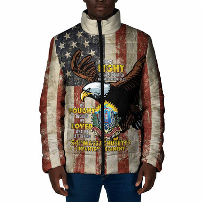 54th Massachusetts Infantry Regiment Padded Jacket American Eagle - African Pride