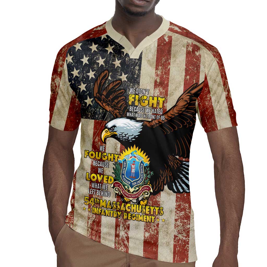54th Massachusetts Infantry Regiment Rugby Jersey American Eagle - African Pride