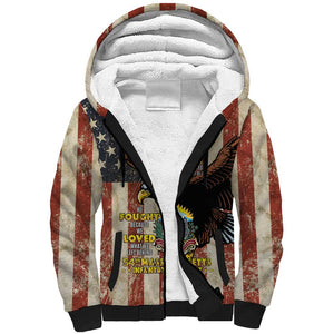 54th Massachusetts Infantry Regiment Sherpa Hoodie American Eagle - African Pride