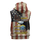 54th Massachusetts Infantry Regiment Sleeveless Zip Hoodie American Eagle - African Pride