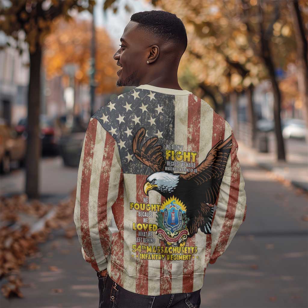 54th Massachusetts Infantry Regiment Sweatshirt American Eagle - African Pride
