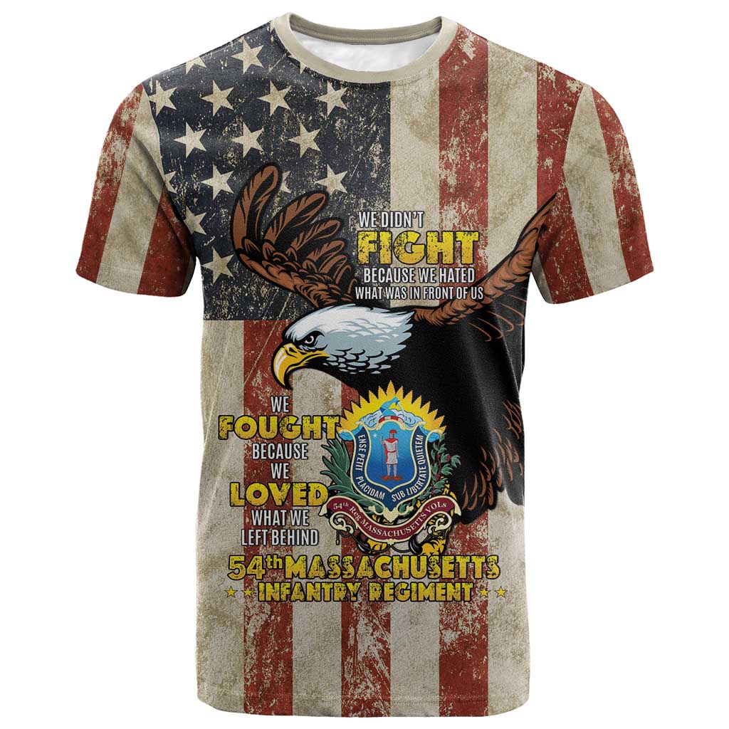 54th Massachusetts Infantry Regiment T shirt American Eagle - African Pride