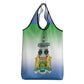 Personalised Sierra Leone Independence Day Grocery Bag Coat Of Arms Flag Map