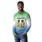 Personalised Sierra Leone Independence Day Long Sleeve Polo Shirt Coat Of Arms Flag Map