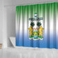 Personalised Sierra Leone Independence Day Shower Curtain Coat Of Arms Flag Map