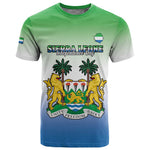 Personalised Sierra Leone Independence Day T shirt Coat Of Arms Flag Map