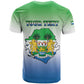 Personalised Sierra Leone Independence Day T shirt Coat Of Arms Flag Map