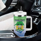 Personalised Sierra Leone Independence Day Tumbler With Handle Coat Of Arms Flag Map