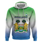 Personalised Sierra Leone Independence Day Zip Hoodie Coat Of Arms Flag Map