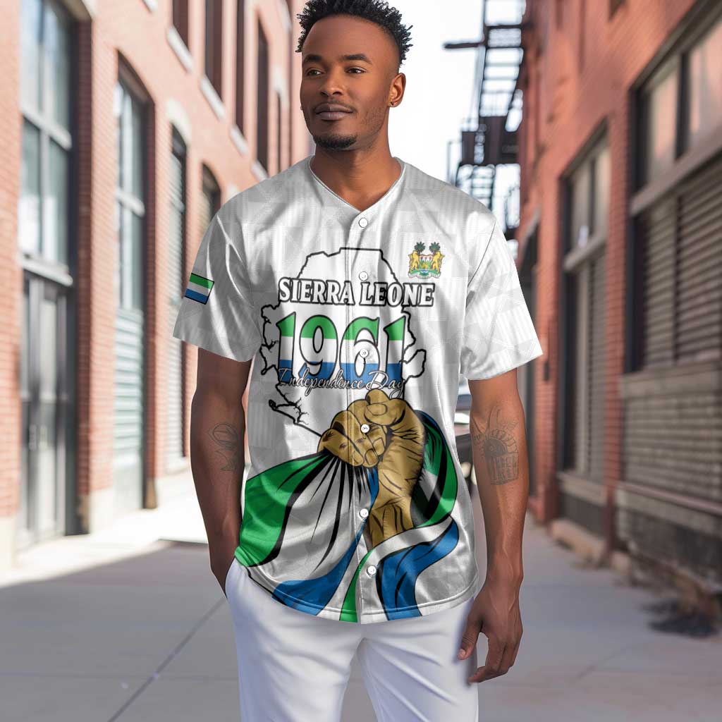 Personalised Happy Independence Sierra Leone Baseball Jersey April 27th