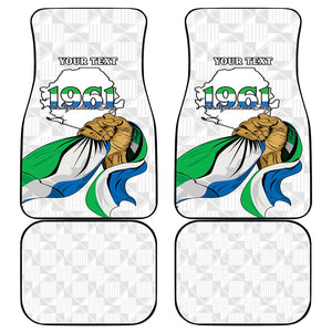 Personalised Happy Independence Sierra Leone Car Mats April 27th