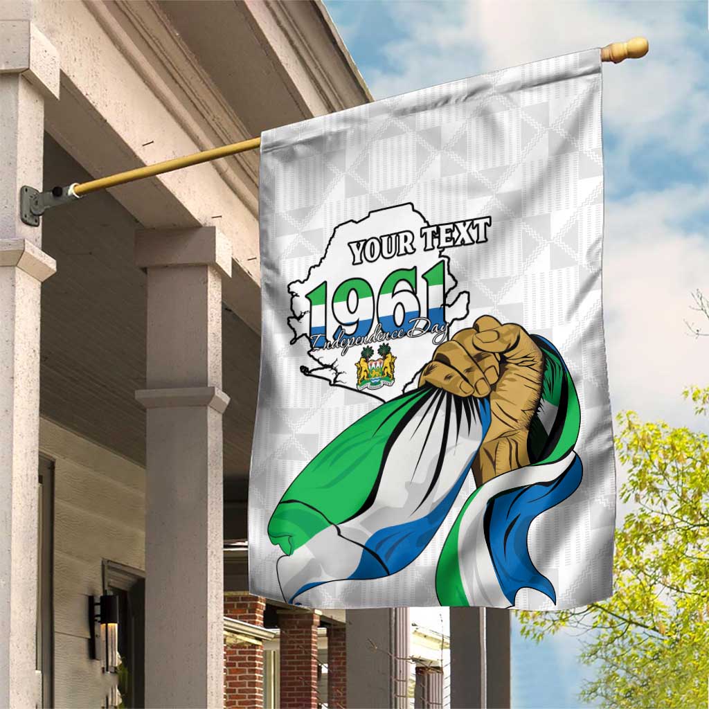 Personalised Happy Independence Sierra Leone Garden Flag April 27th