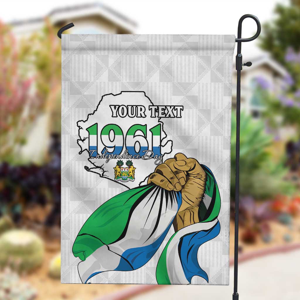 Personalised Happy Independence Sierra Leone Garden Flag April 27th