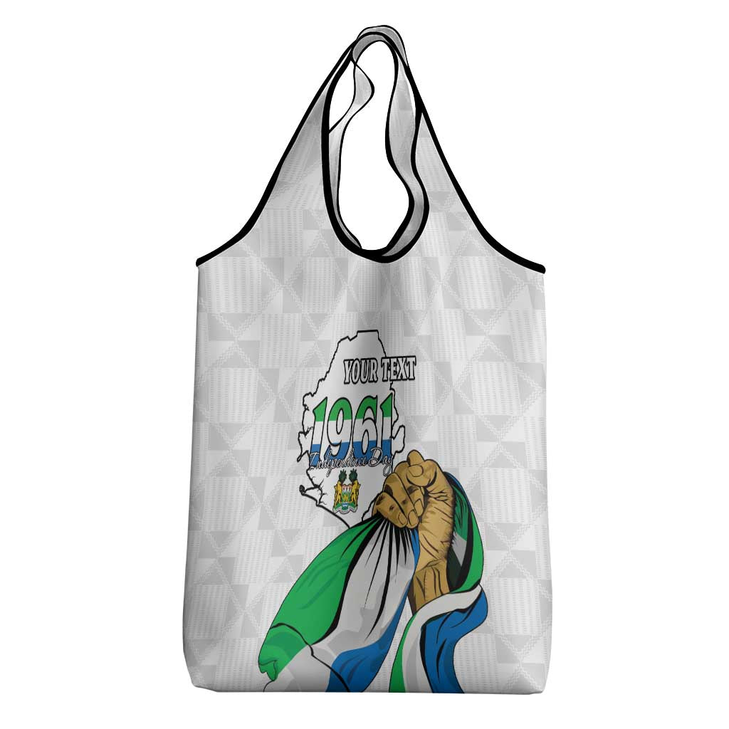 Personalised Happy Independence Sierra Leone Grocery Bag April 27th
