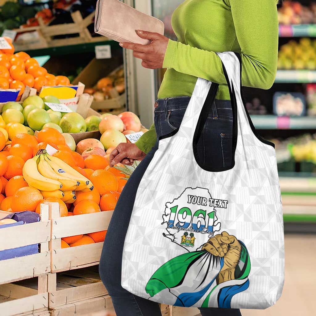 Personalised Happy Independence Sierra Leone Grocery Bag April 27th