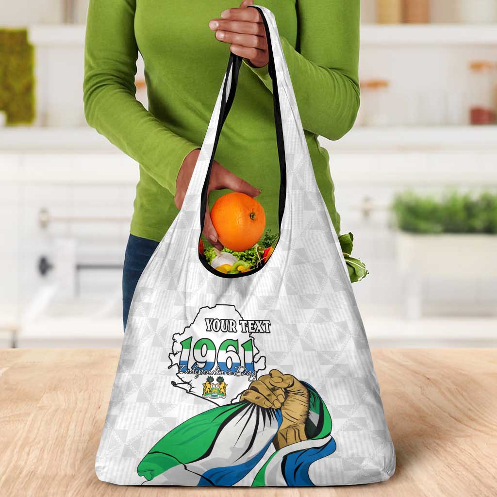 Personalised Happy Independence Sierra Leone Grocery Bag April 27th
