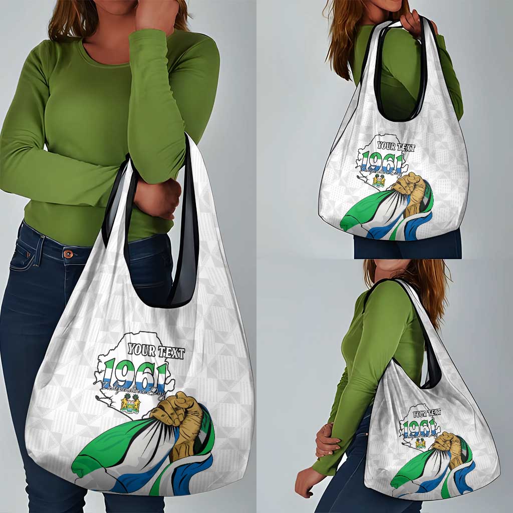 Personalised Happy Independence Sierra Leone Grocery Bag April 27th