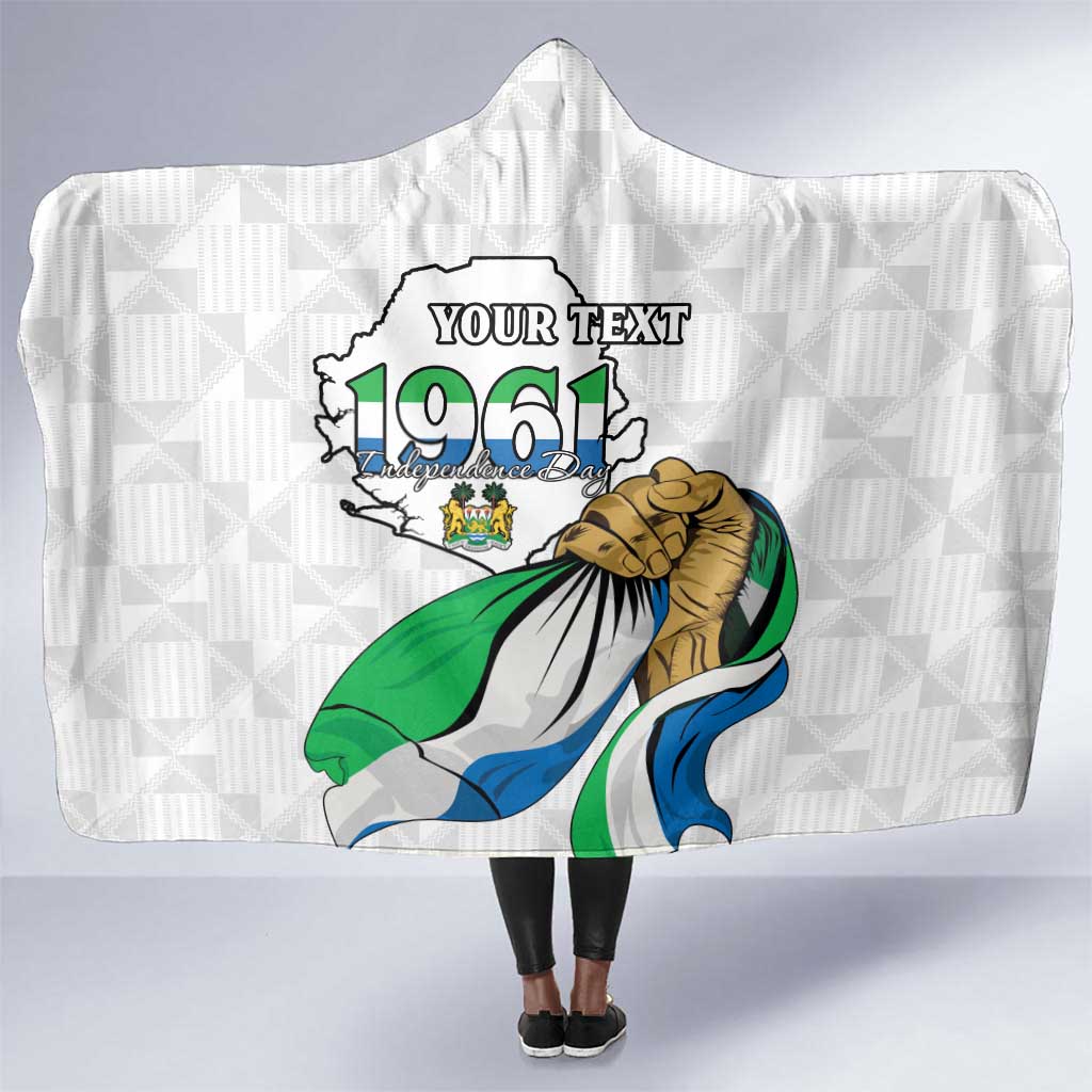 Personalised Happy Independence Sierra Leone Hooded Blanket April 27th