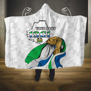 Personalised Happy Independence Sierra Leone Hooded Blanket April 27th