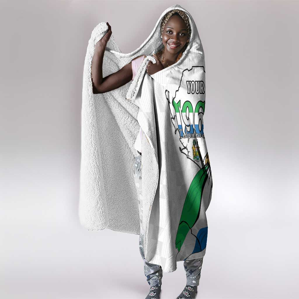 Personalised Happy Independence Sierra Leone Hooded Blanket April 27th