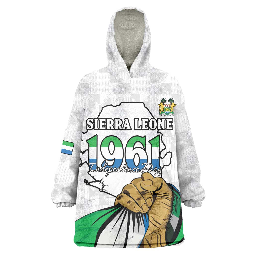 Personalised Happy Independence Sierra Leone Kid Wearable Blanket Hoodie April 27th