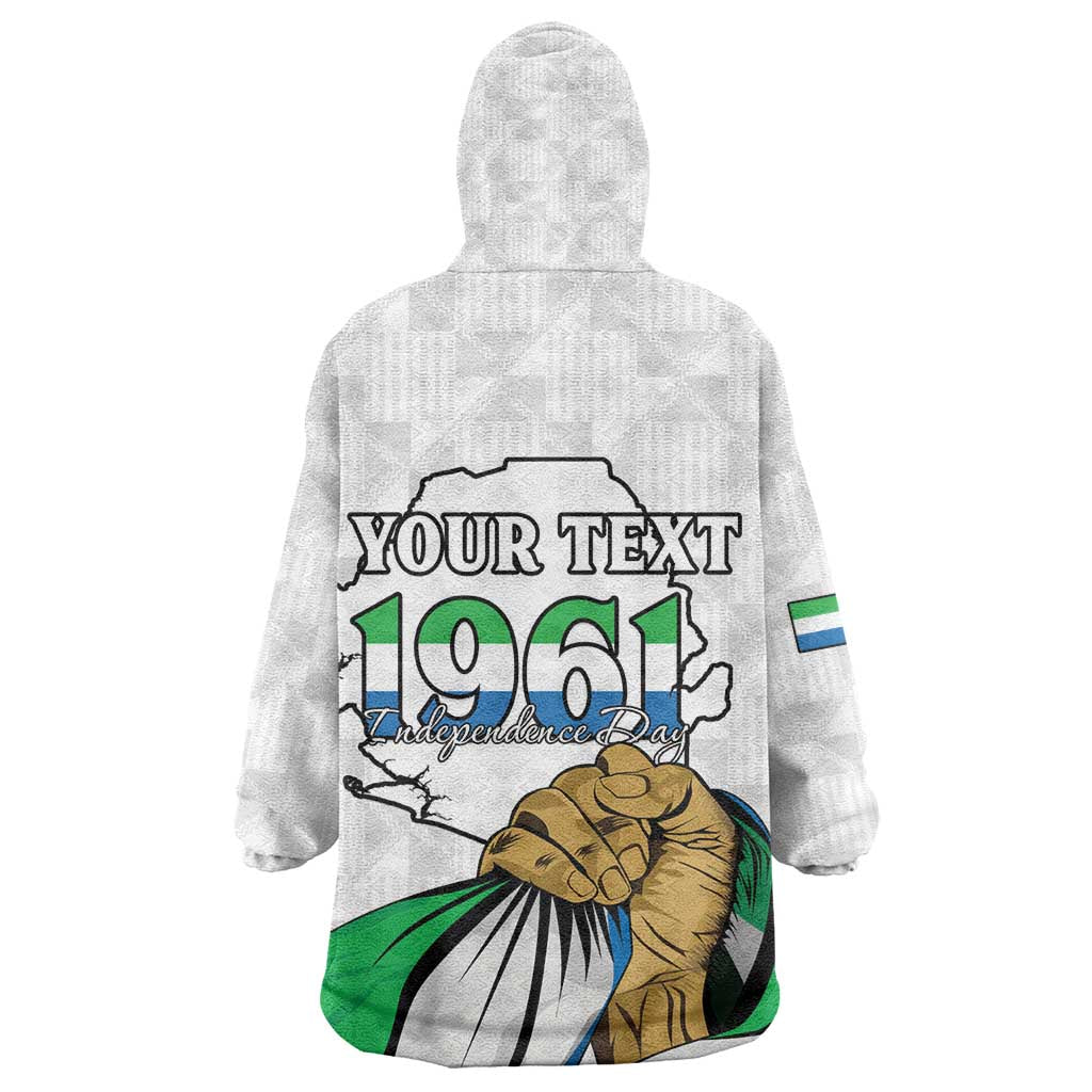 Personalised Happy Independence Sierra Leone Kid Wearable Blanket Hoodie April 27th