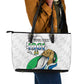 Personalised Happy Independence Sierra Leone Leather Tote Bag April 27th