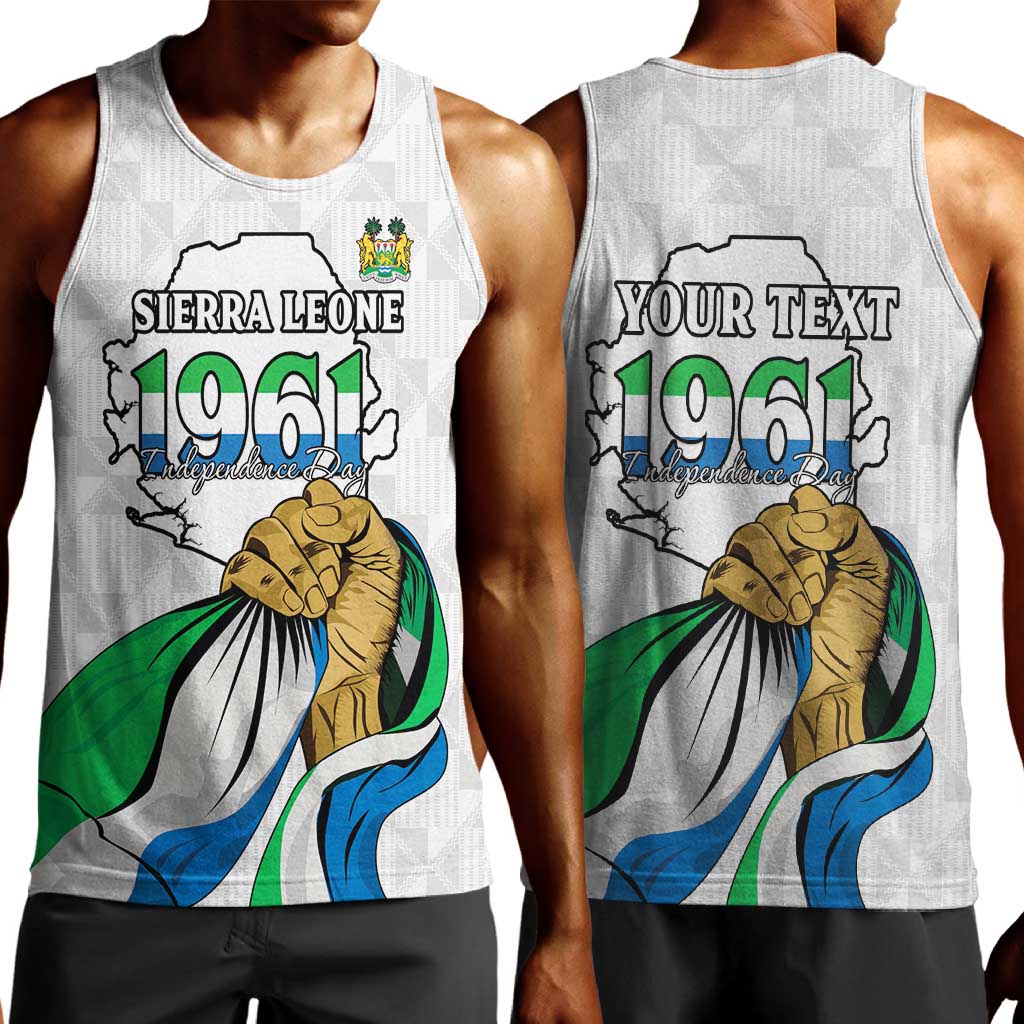Personalised Happy Independence Sierra Leone Men Tank Top April 27th