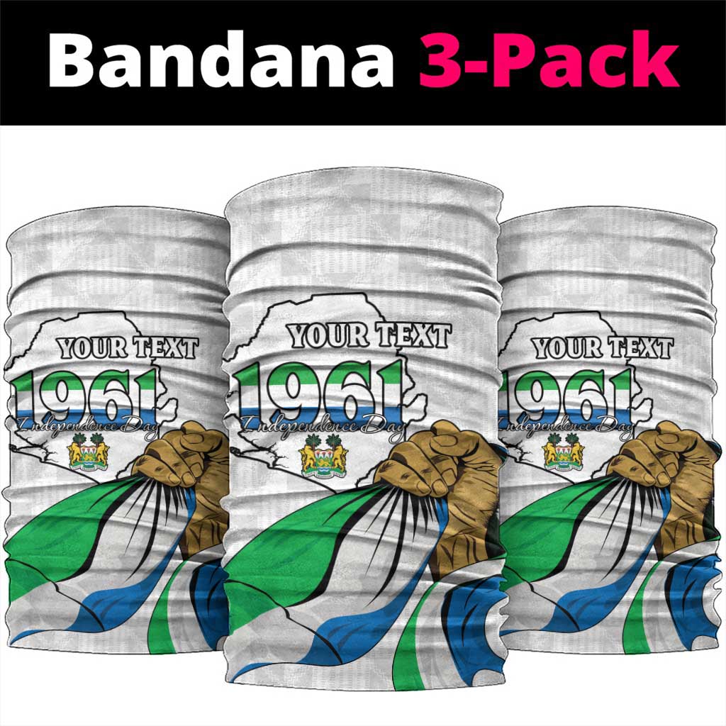 Personalised Happy Independence Sierra Leone Neck Gaiter April 27th LT15