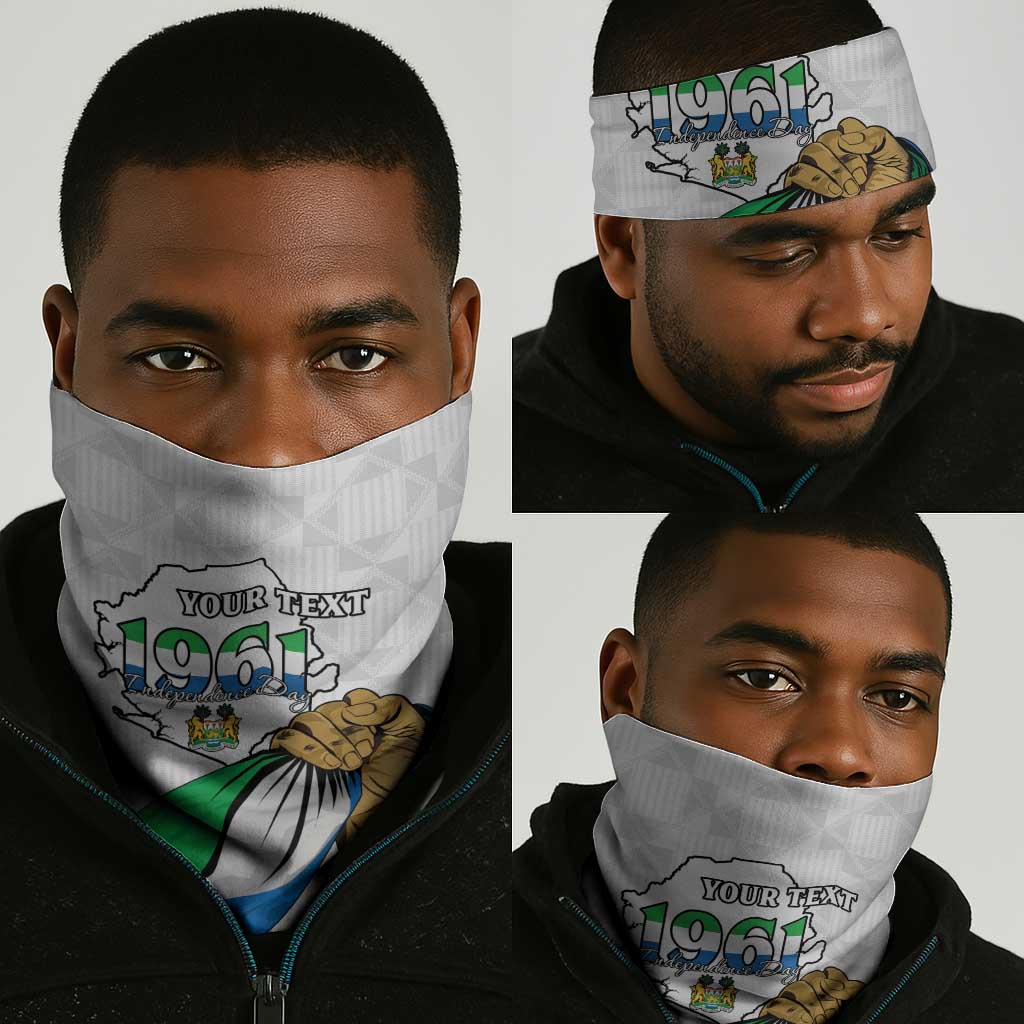 Personalised Happy Independence Sierra Leone Neck Gaiter April 27th LT15